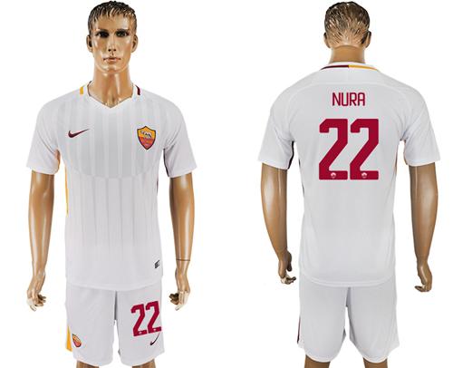 Roma #22 Nura Away Soccer Club Jersey - Click Image to Close